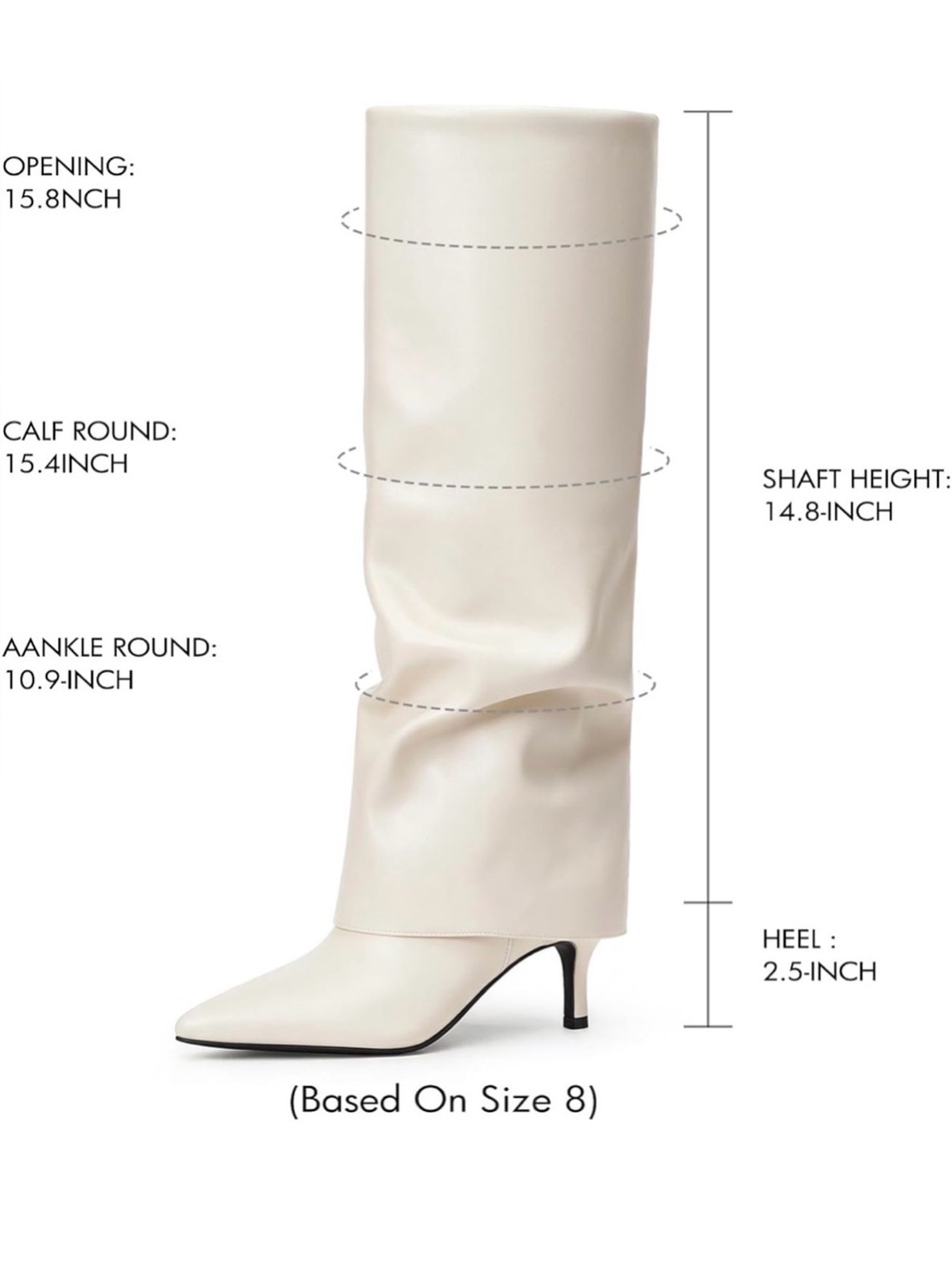 🆕Slouch Knee-High Pointed-Toe Boot - Picture 2 of 2